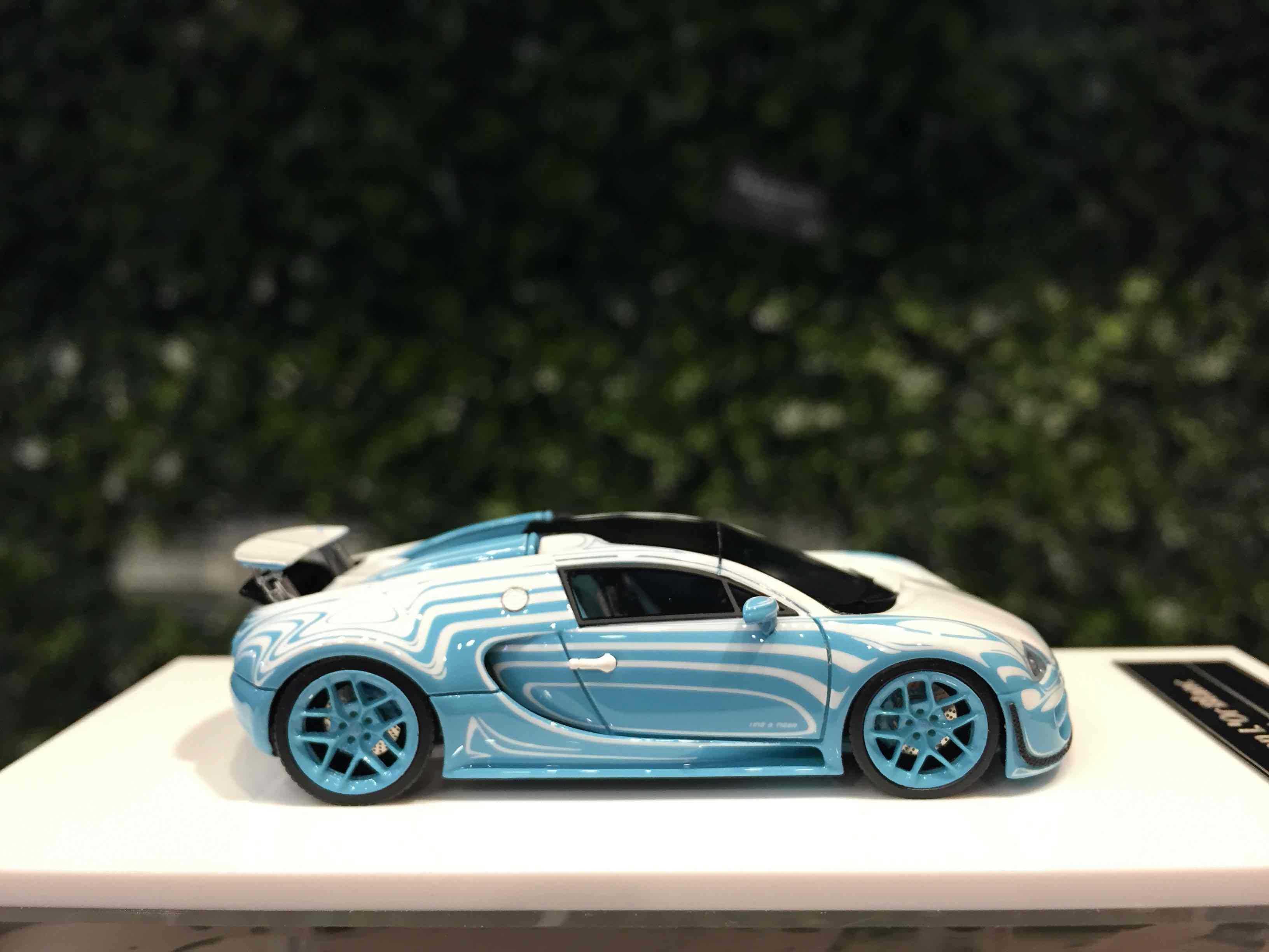 1/64 LJM Bugatti Veyron Ceramic Dragon SkyBlue L6400801【MGM】