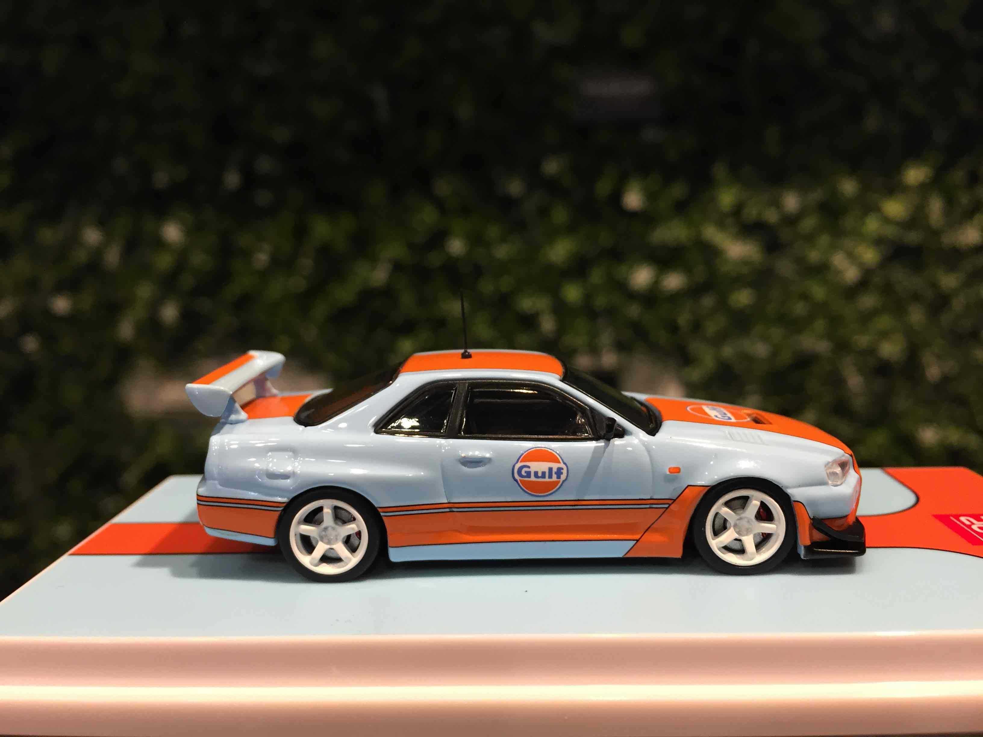 1/64 POPRACE Nissan Skyline GT-R R34 Gulf PR64NR34GULF【MGM】