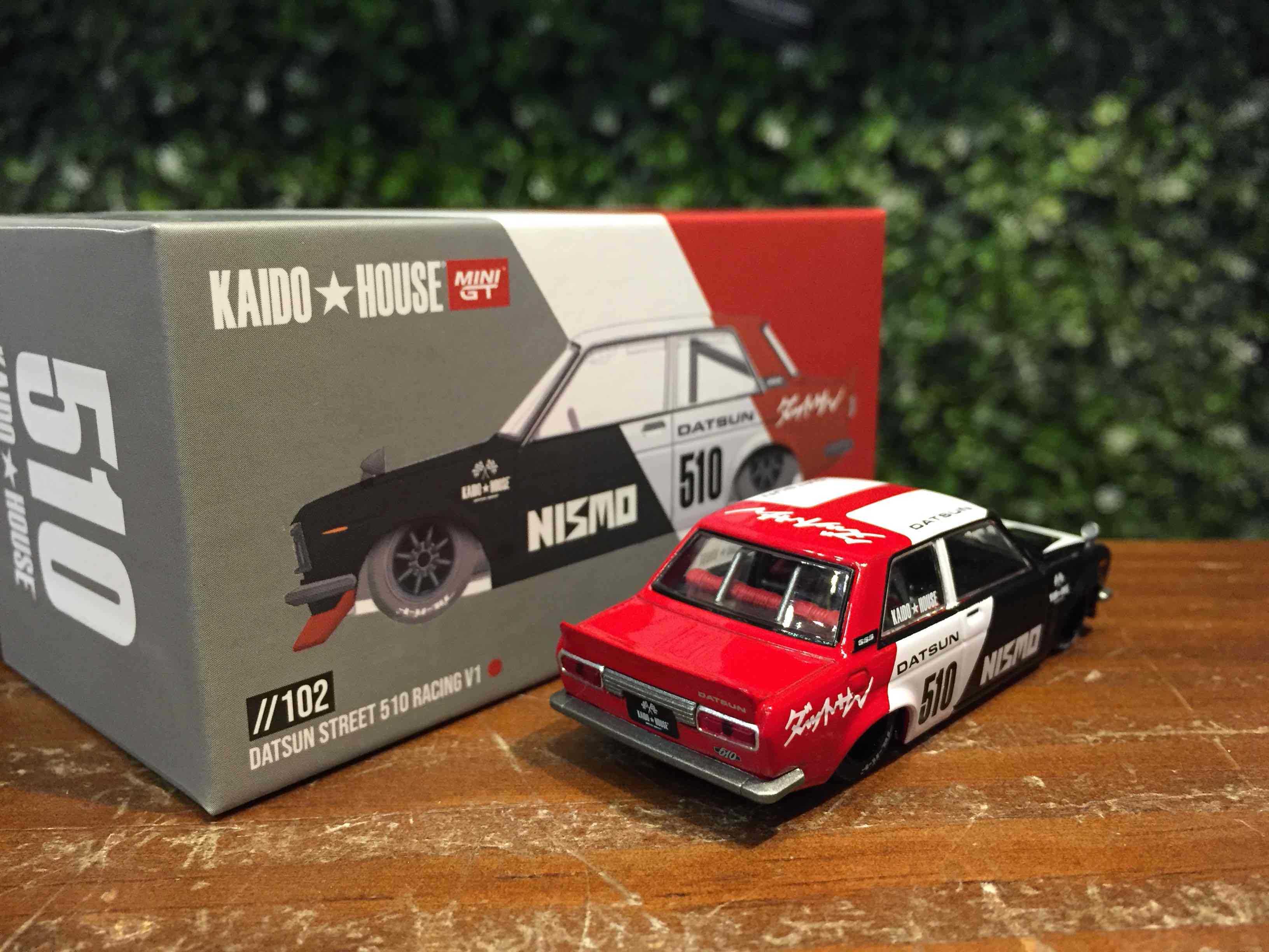 1/64 MiniGT Datsun Street 510 Racing V1 KHMG102【MGM】