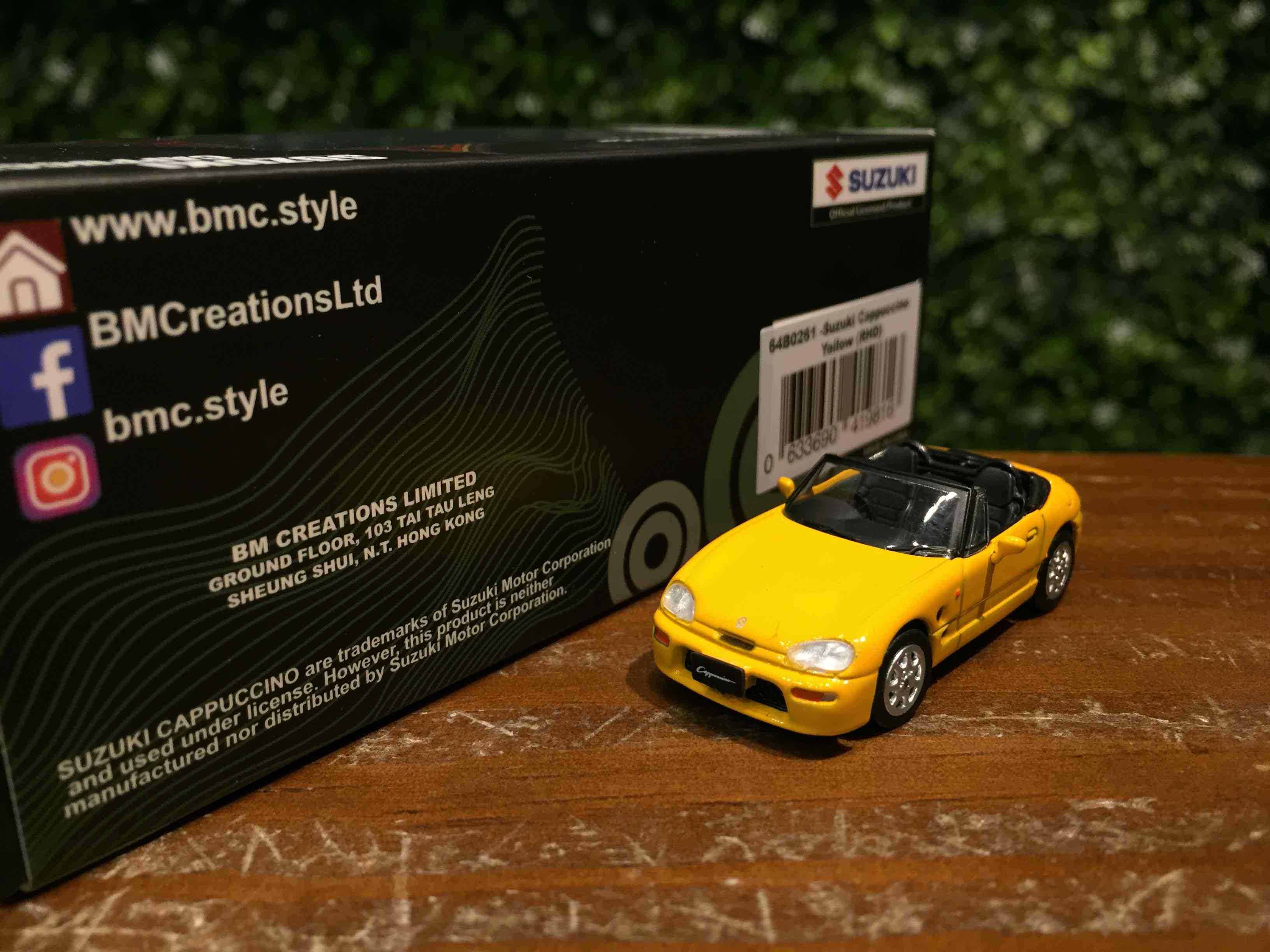 1/64 BM Creation Suzuki Cappuccino Yellow 64B0261【MGM】