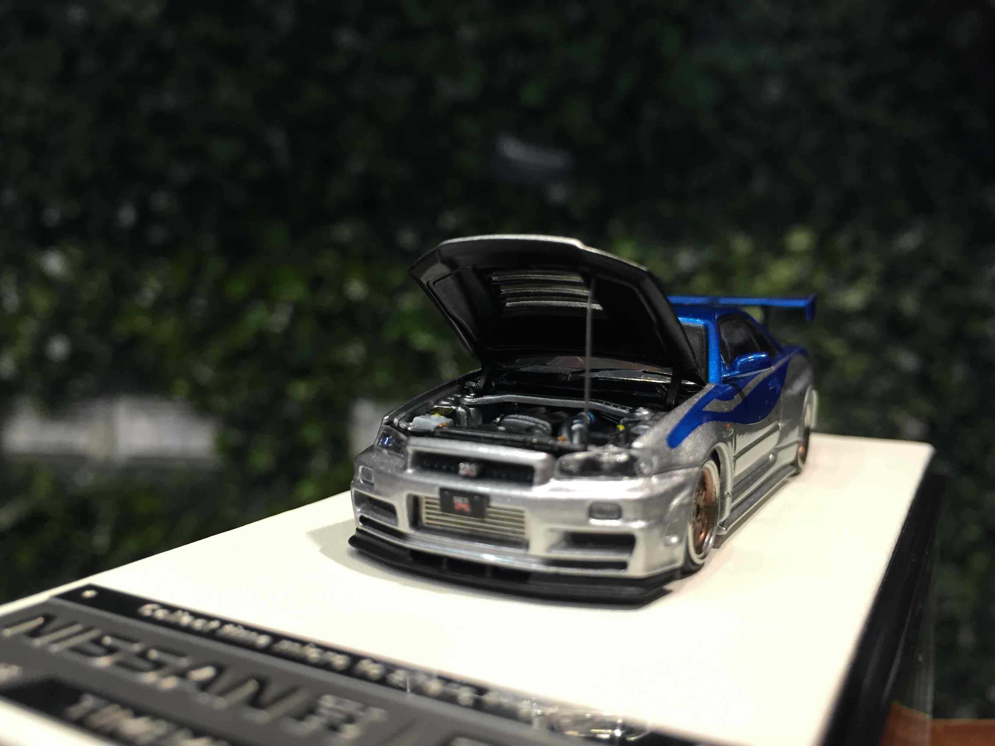 1/64 TimeModel Nissan Skyline GT-R (R34) BL/SL TM643426【MGM】