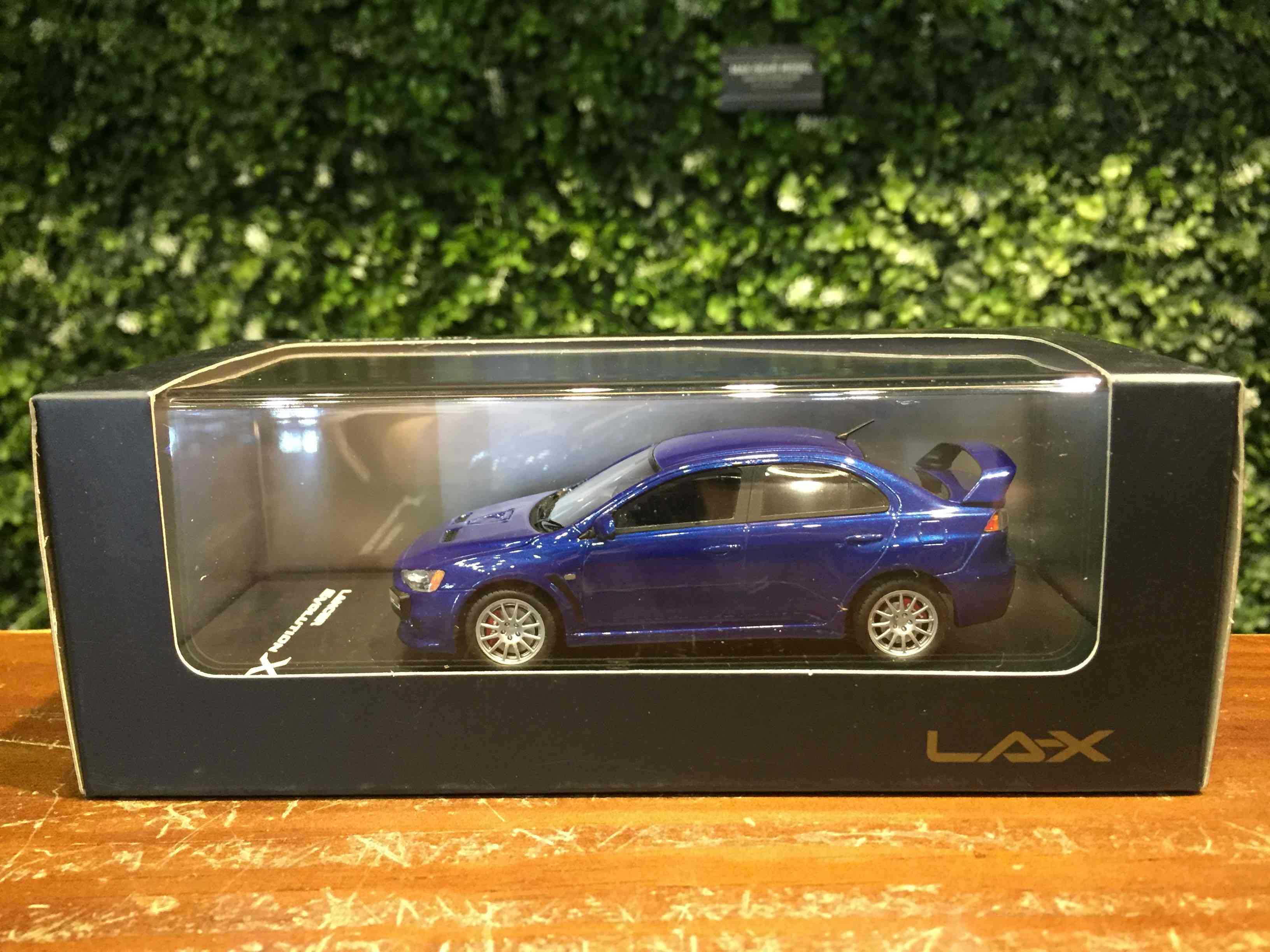 1/43 LAX Mitsubishi Lancer EVO X Cosmic BlueMica L43039【MGM】