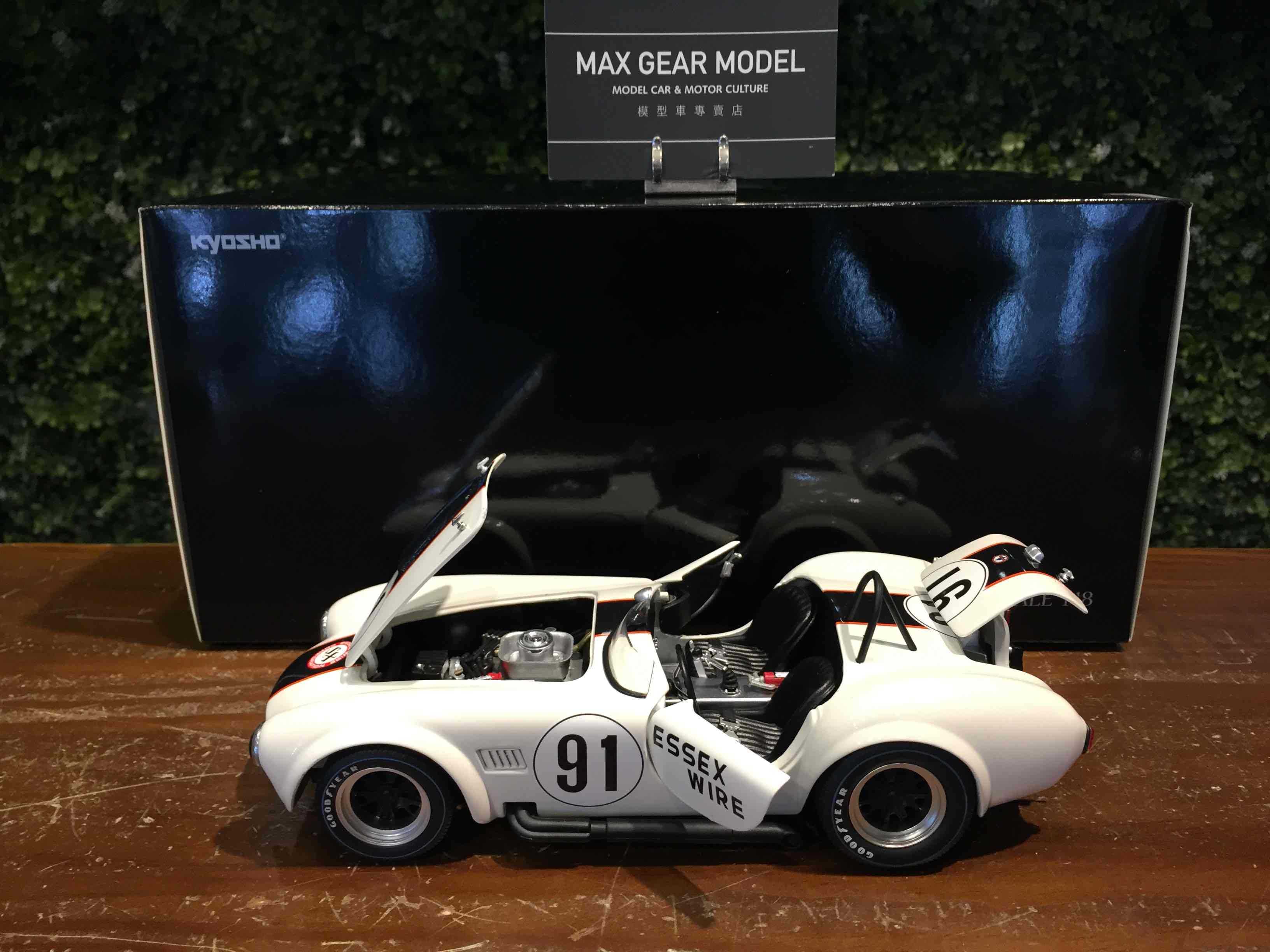 1/18 Kyosho Shelby Cobra 427 S/C Essex White 08047EW【MGM】