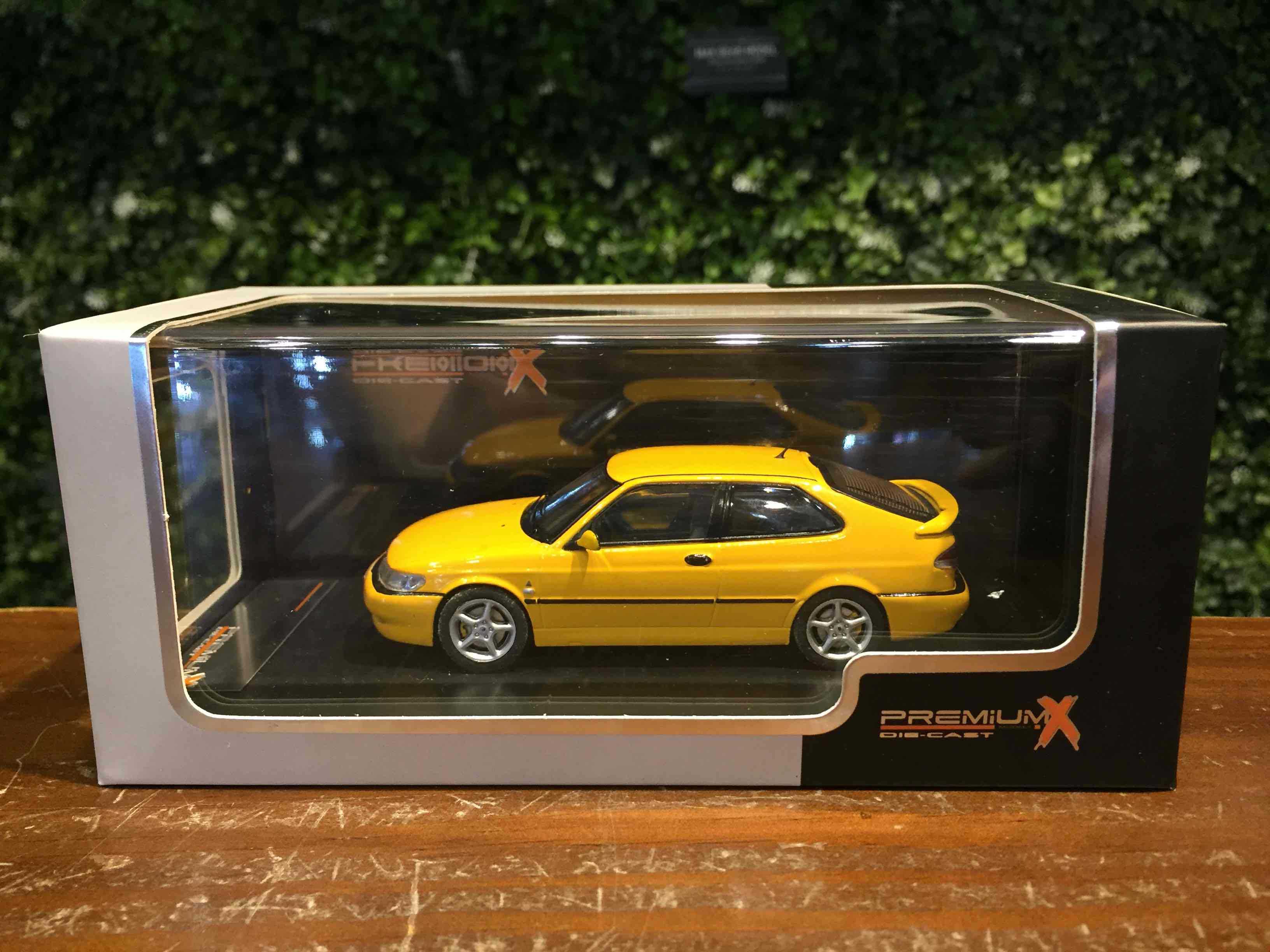 1/43 PremiumX Saab 9-3 Viggen 1999 Yellow PRD432【MGM】