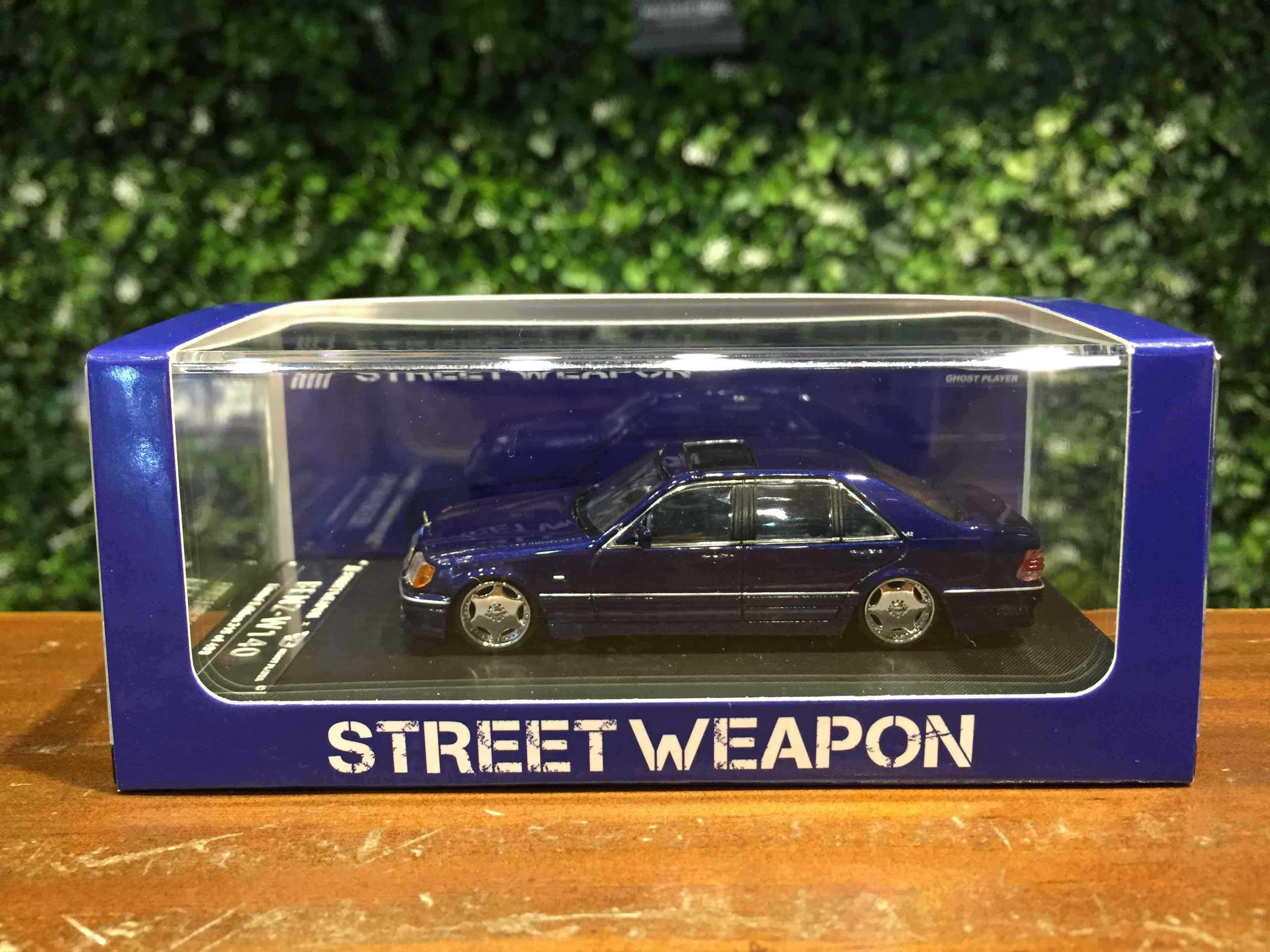 1/64 StreetWeapon Mercedes-Benz S-Class (W140) Blue【MGM】