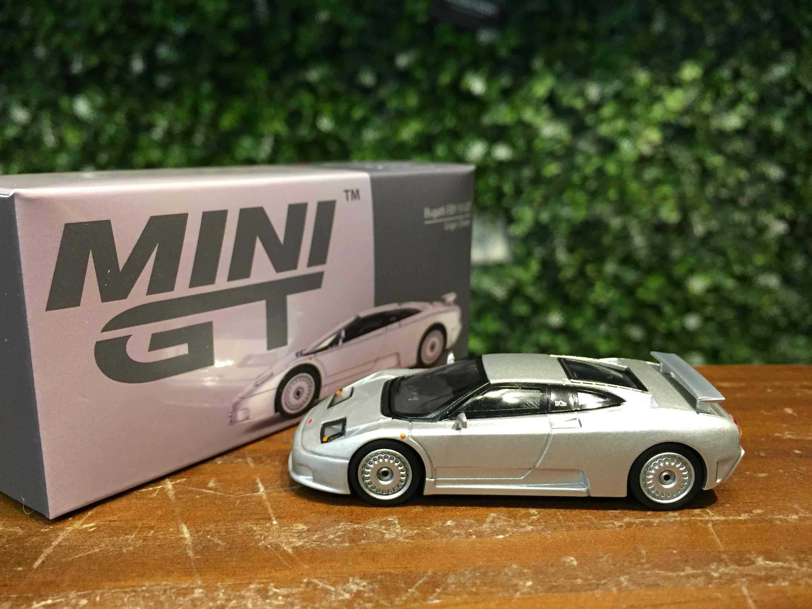 1/64 MiniGT Bugatti EB110 GT Grigio Chiaro MGT00704L【MGM】