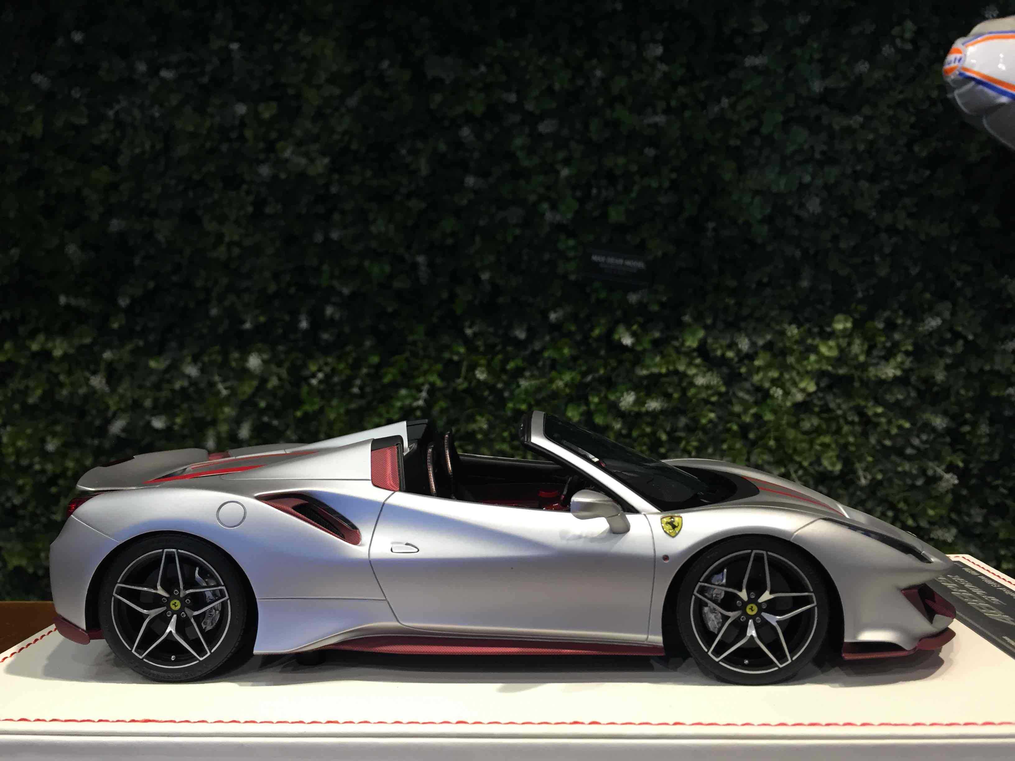 1/18 DinoModel Ferrari 488 Pista Spider Silver FPS010A【MGM】