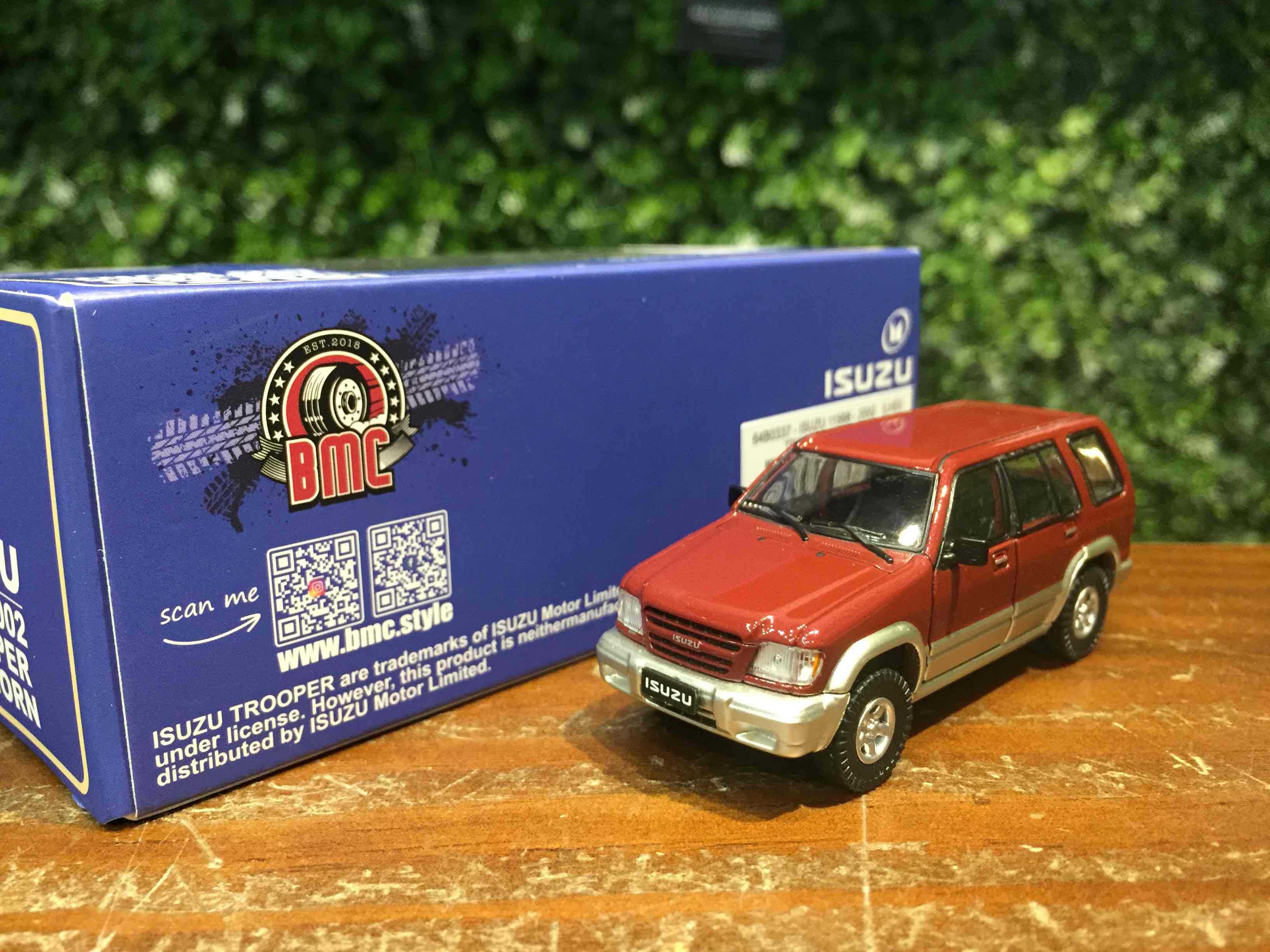 1/64 BMC Isuzu Trooper Big Horn 1998 Dark Red 64B0337【MGM】