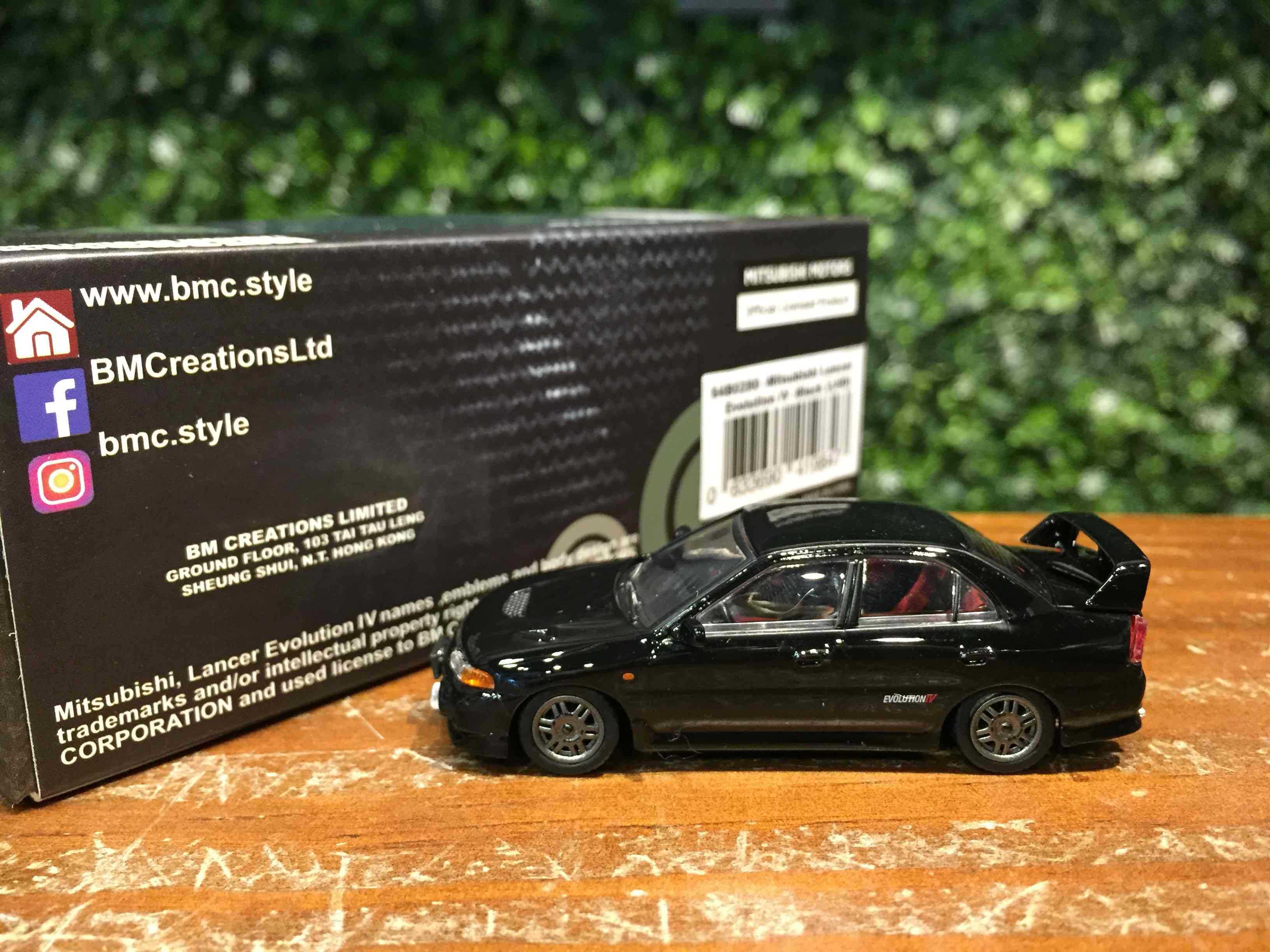 1/64 BM Creation Mitsubishi Lancer EVO IV Black 64B0280【MGM】