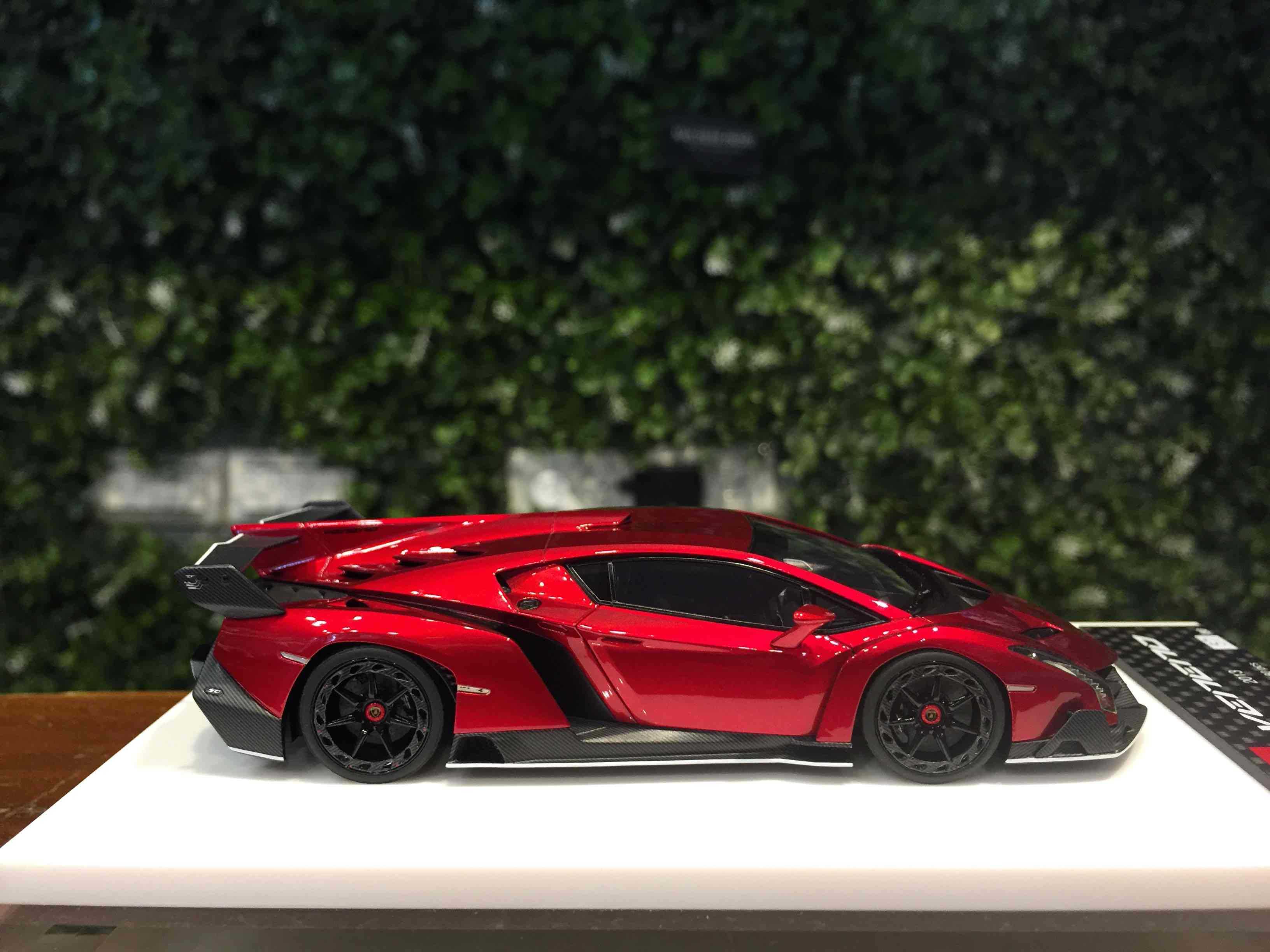 1/43 MakeUp Lamborghini Veneno 2013 Candy Red EM449D【MGM】