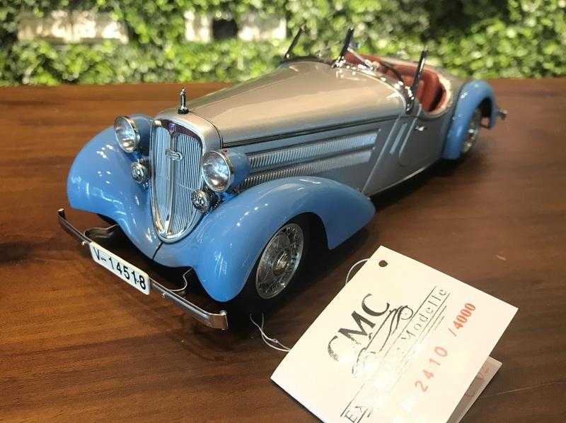 1/18 CMC  Audi 225 Front Roadster 1935 blue/silver【MGM】