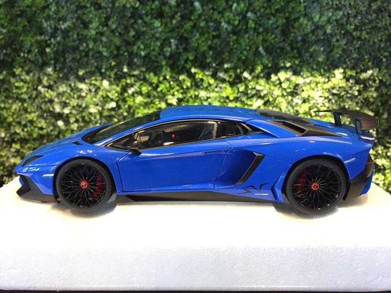 1/18 Autoart Lamborghini Aventador LP750-4 SV Blue【MGM】