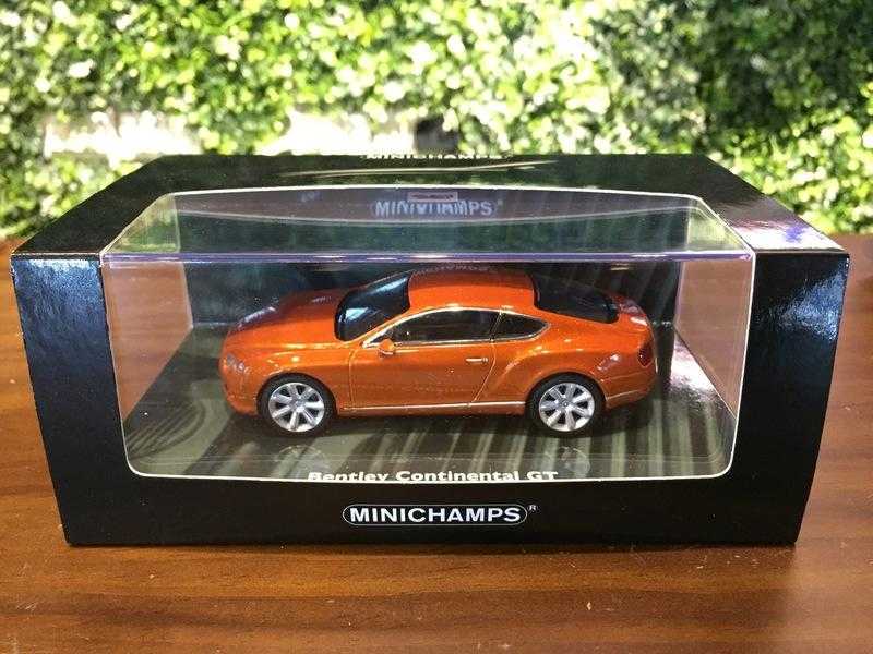 1/43 Minichamps Bentley Continental GT 限量1008台 Orange【MGM】