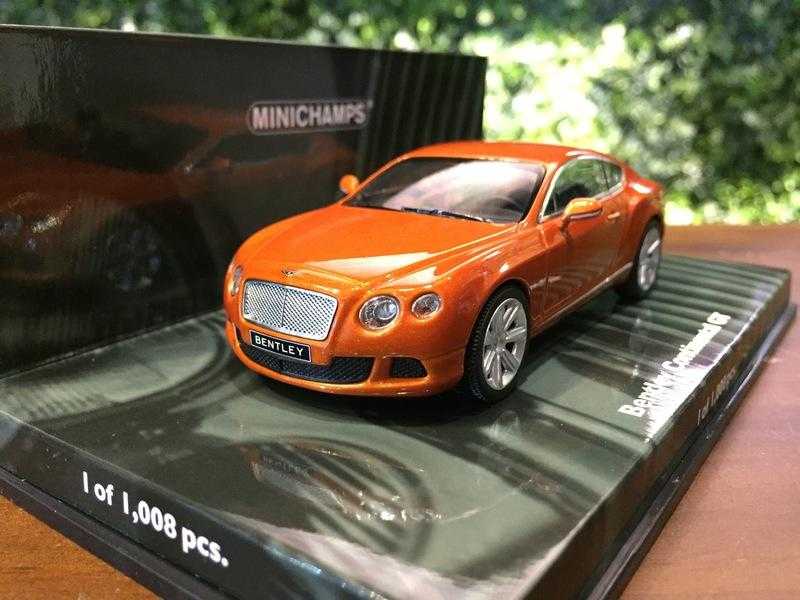 1/43 Minichamps Bentley Continental GT 限量1008台 Orange【MGM】