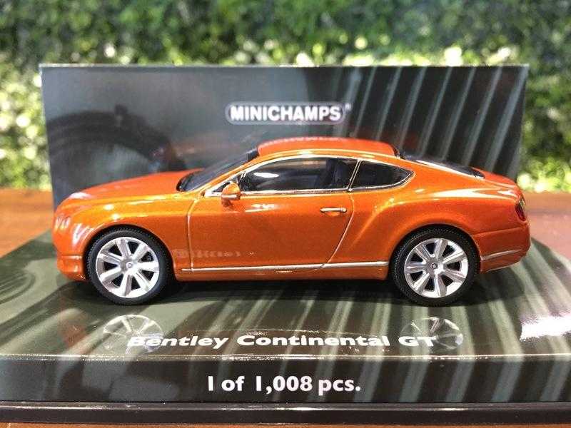 1/43 Minichamps Bentley Continental GT 限量1008台 Orange【MGM】