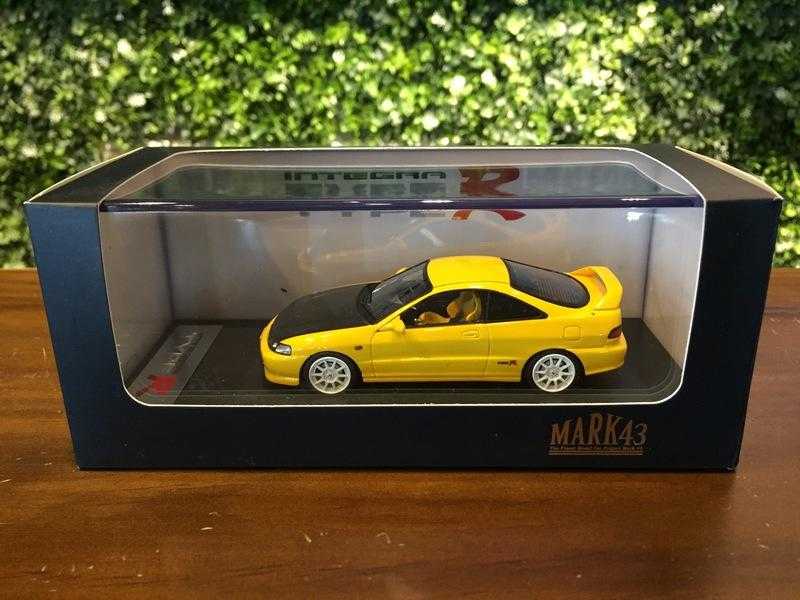 1/43 Mark43 Honda Integra Type RX (DC2) Yellow/Carbon【MGM】