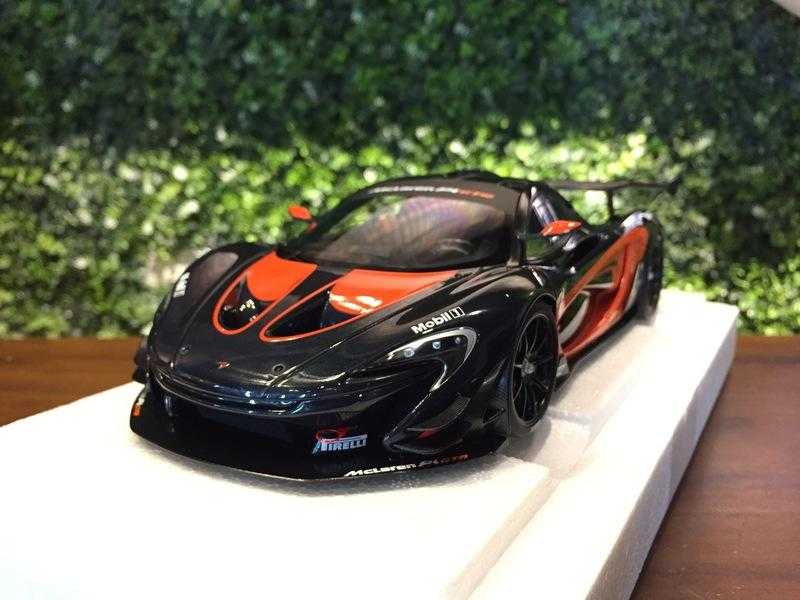 1/18 AUTOart McLaren P1 GTR DarkHyperGray 深灰/橘紅飾紋【MGM】
