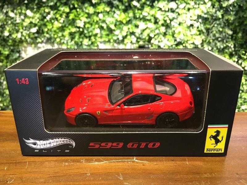 1/43 Hot Wheels Elite Ferrari 599 GTO Scuderia Red【MGM】