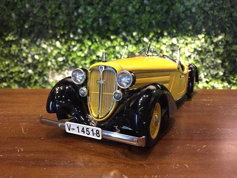 1/18 CMC Audi 225 Front Roadster, 1935 BK/YW M075A【MGM】