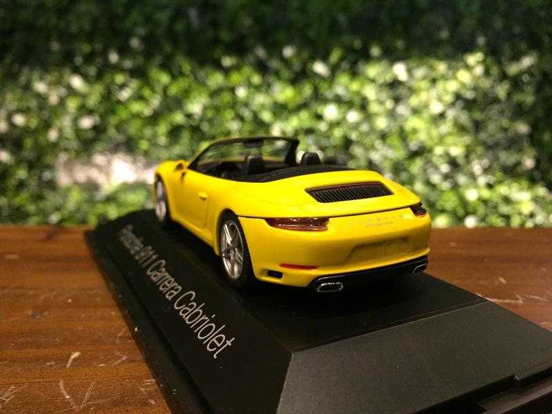 1/43 Herpa Porsche 911 (991) Carrera Cabriolet Yellow【MGM】