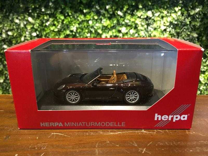 1/43 Herpa Porsche 911 (991) Carrera 4S Cabriolet Black【MGM】