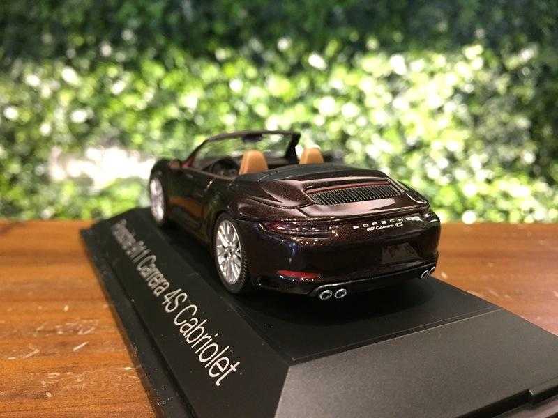 1/43 Herpa Porsche 911 (991) Carrera 4S Cabriolet Black【MGM】