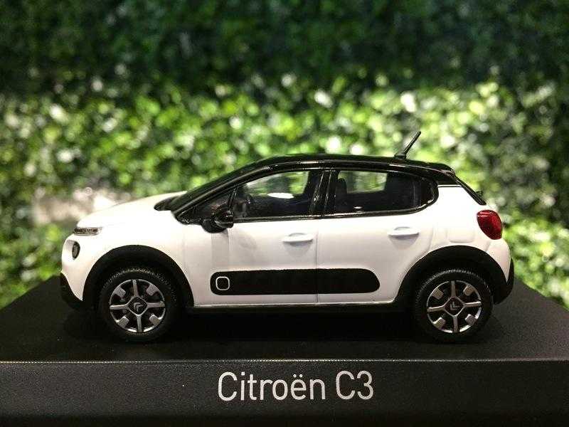 1/43 Norev Citroen C3 2016 White Metallic【MGM】