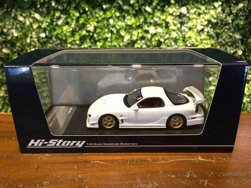 1/43 Hi-Story Mazda RX-7 R-SPEC (2000) White HS205WH【MGM】