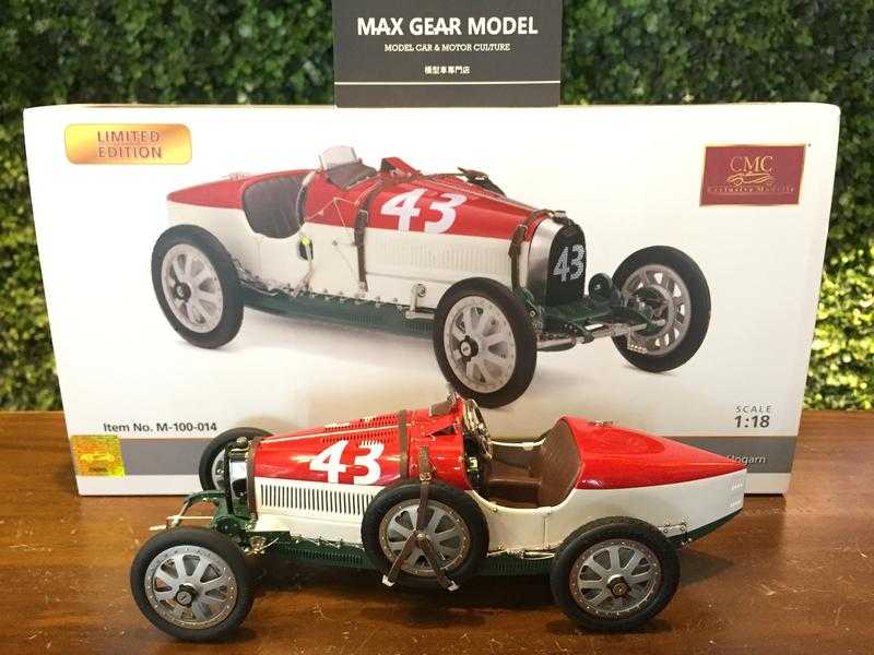 1/18 CMC Bugatti T35 1924 Hungary M100 (B014)【MGM】