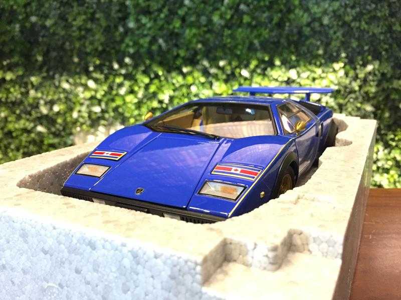 1/18 AUTOart Lamborghini Countach WalterWolf Blue 74652【MGM】