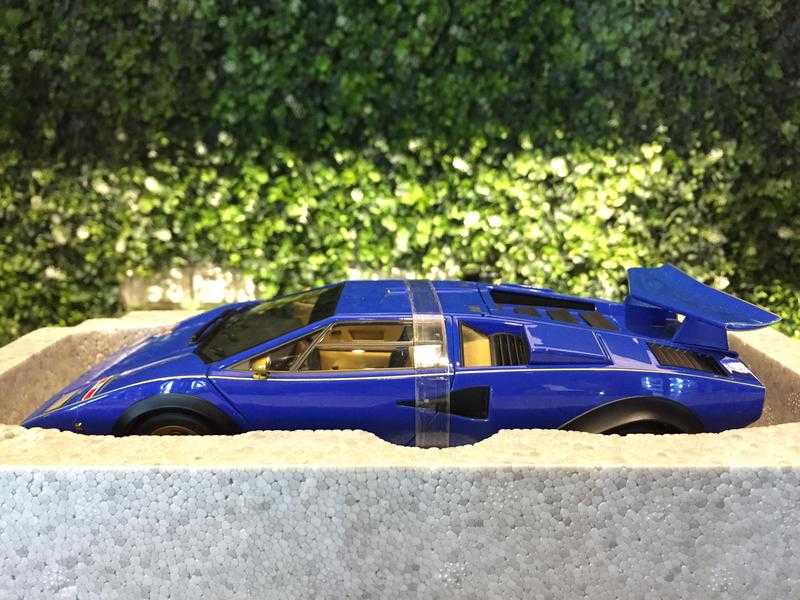 1/18 AUTOart Lamborghini Countach WalterWolf Blue 74652【MGM】