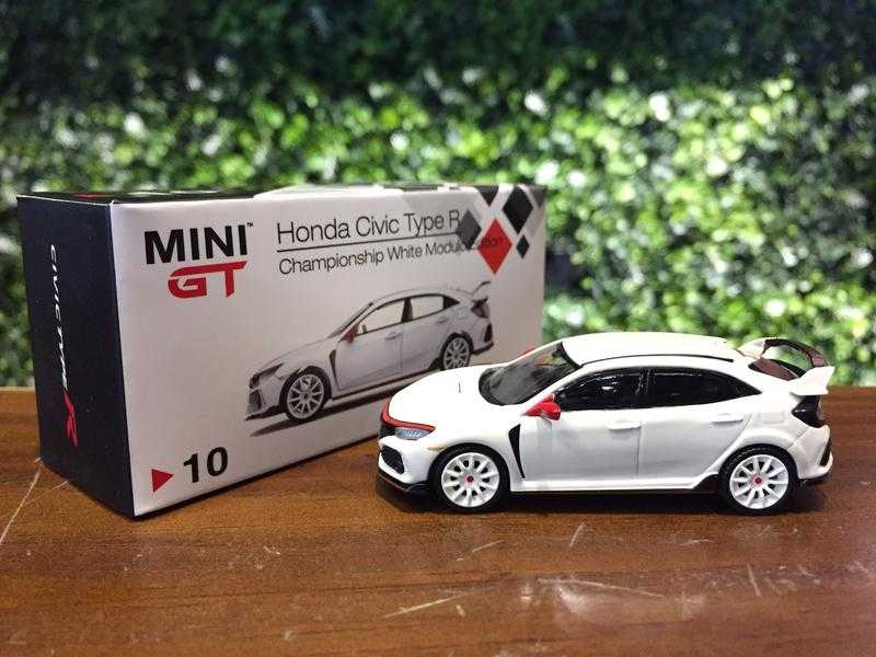 Mini GT MGT00010-R 1/64 Honda Civic Type R Unidad de Mano Derecha Color Blanco 
