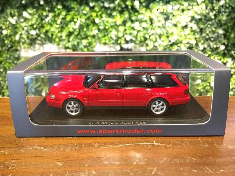 1/43 Spark Audi S6 Plus Avant 1996 Red S4883【MGM】