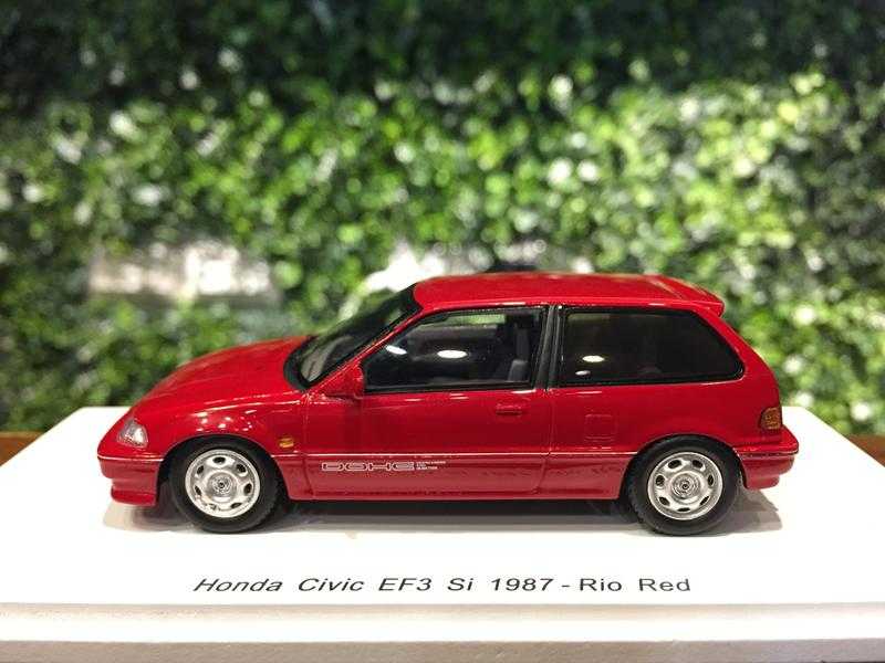 1/43 Spark Honda Civic EF3 Si 1987 Rio Red S5451【MGM】