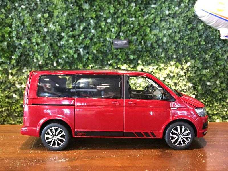 1/18 NZG Volkswagen VW Multivan T6 2017 Red 9542/10【MGM】