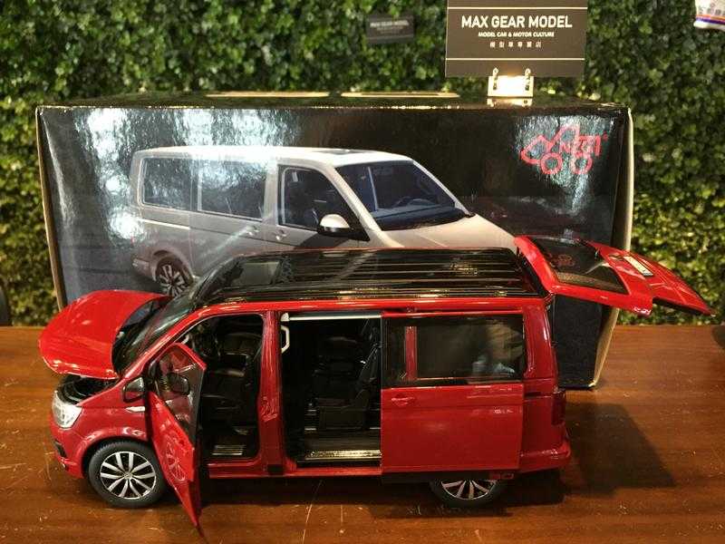 1/18 NZG Volkswagen VW Multivan T6 2017 Red 9542/10【MGM】