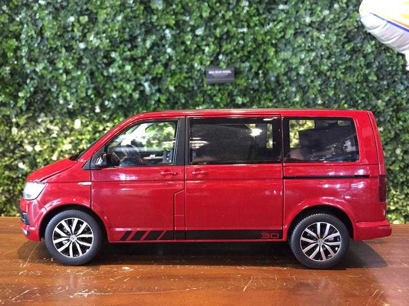 1/18 NZG Volkswagen VW Multivan T6 2017 Red 9542/10【MGM】