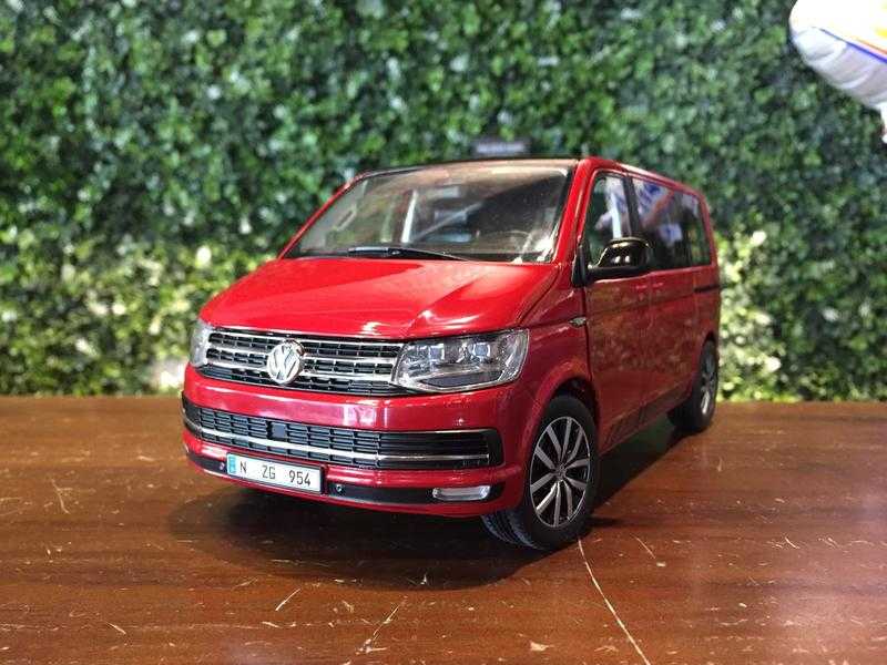 1/18 NZG Volkswagen VW Multivan T6 2017 Red 9542/10【MGM】