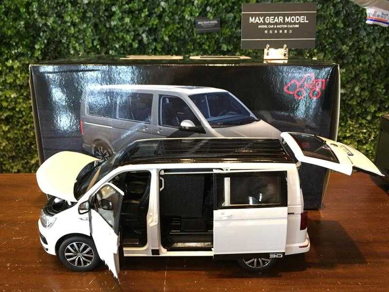 1/18 NZG Volkswagen VW Multivan T6 2017 White 954/40【MGM】