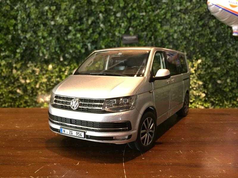 1/18 NZG Volkswagen VW Multivan T6 2017 Silver 954/55【MGM】