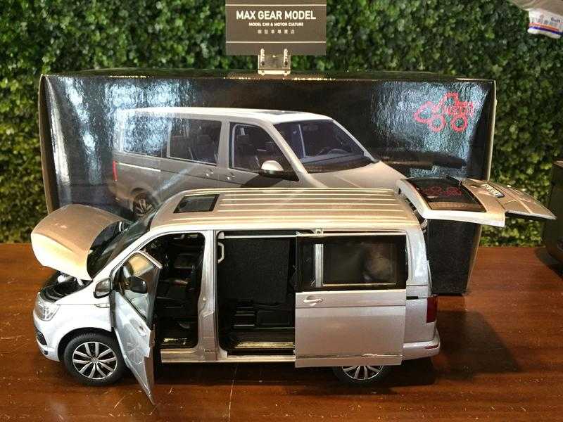 1/18 NZG Volkswagen VW Multivan T6 2017 Silver 954/55【MGM】