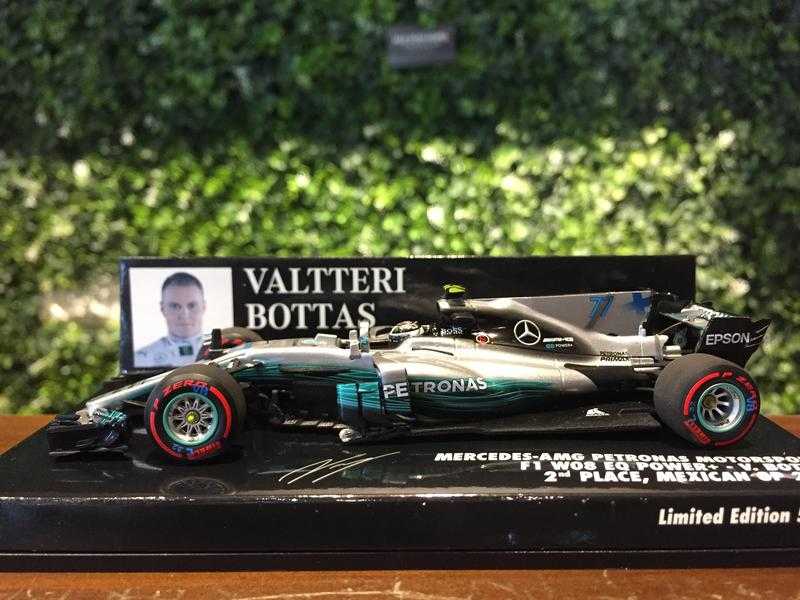 1/43 Minichamps V.Bottas Mercedes F1 W08 Mexico GP 2017【MGM】