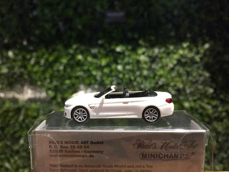 1/87 Minichamps BMW M4 Cabriolet 2015 White 870027231【MGM】