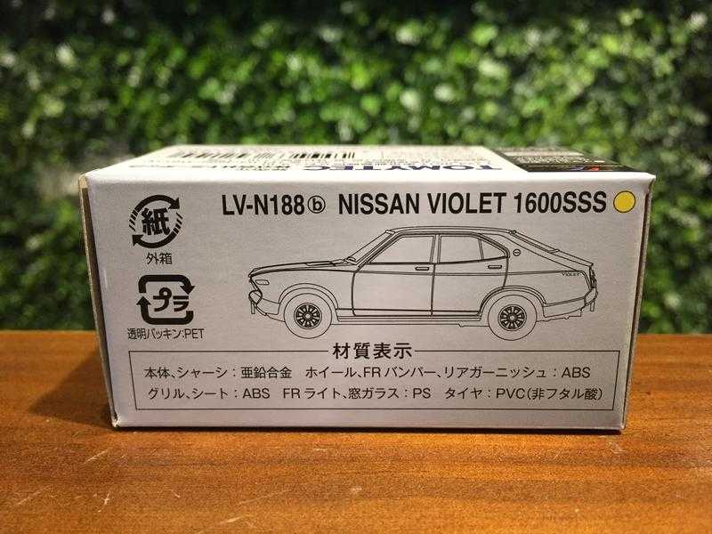 Tomica Limited Vintage Neo 1/64 LV-N188b Nissan violet 1600SSS yellow 73