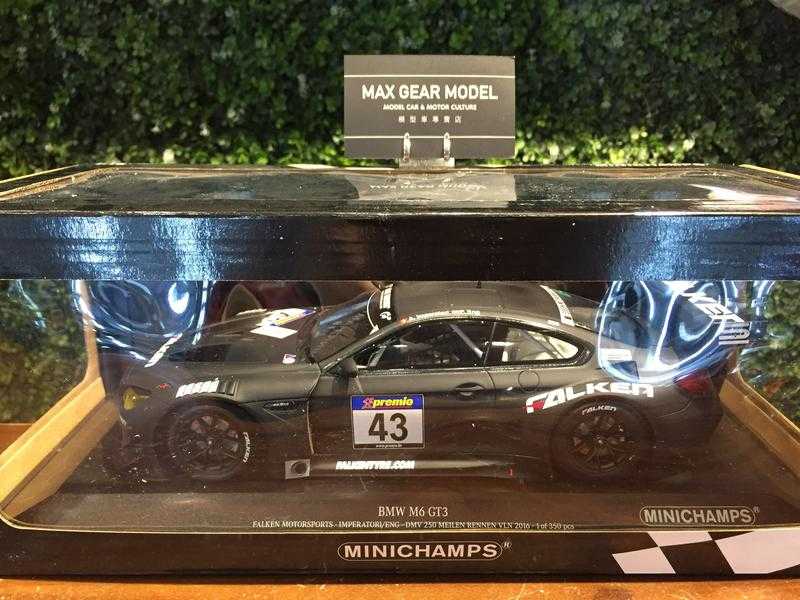 1/18 Minichamps BMW M6 GT3 #43 DMV 2016 153162643【MGM】