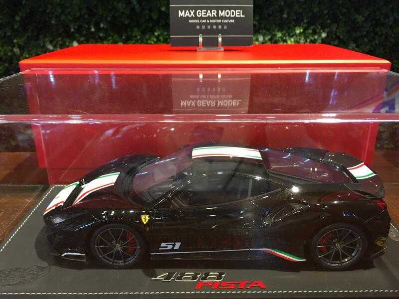 1/18 BBR Ferrari 488 Pista Piloti Nero Daytona P18160C【MGM】