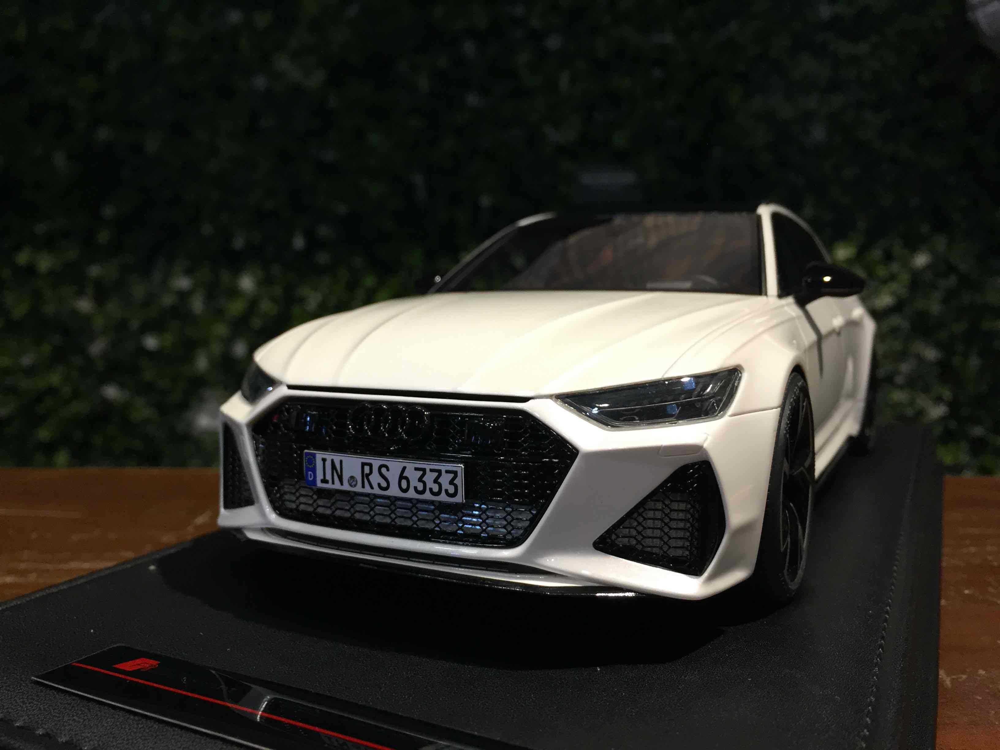 1/18 Motorhelix Audi RS6 Avant (C8) Pearl White【MGM】