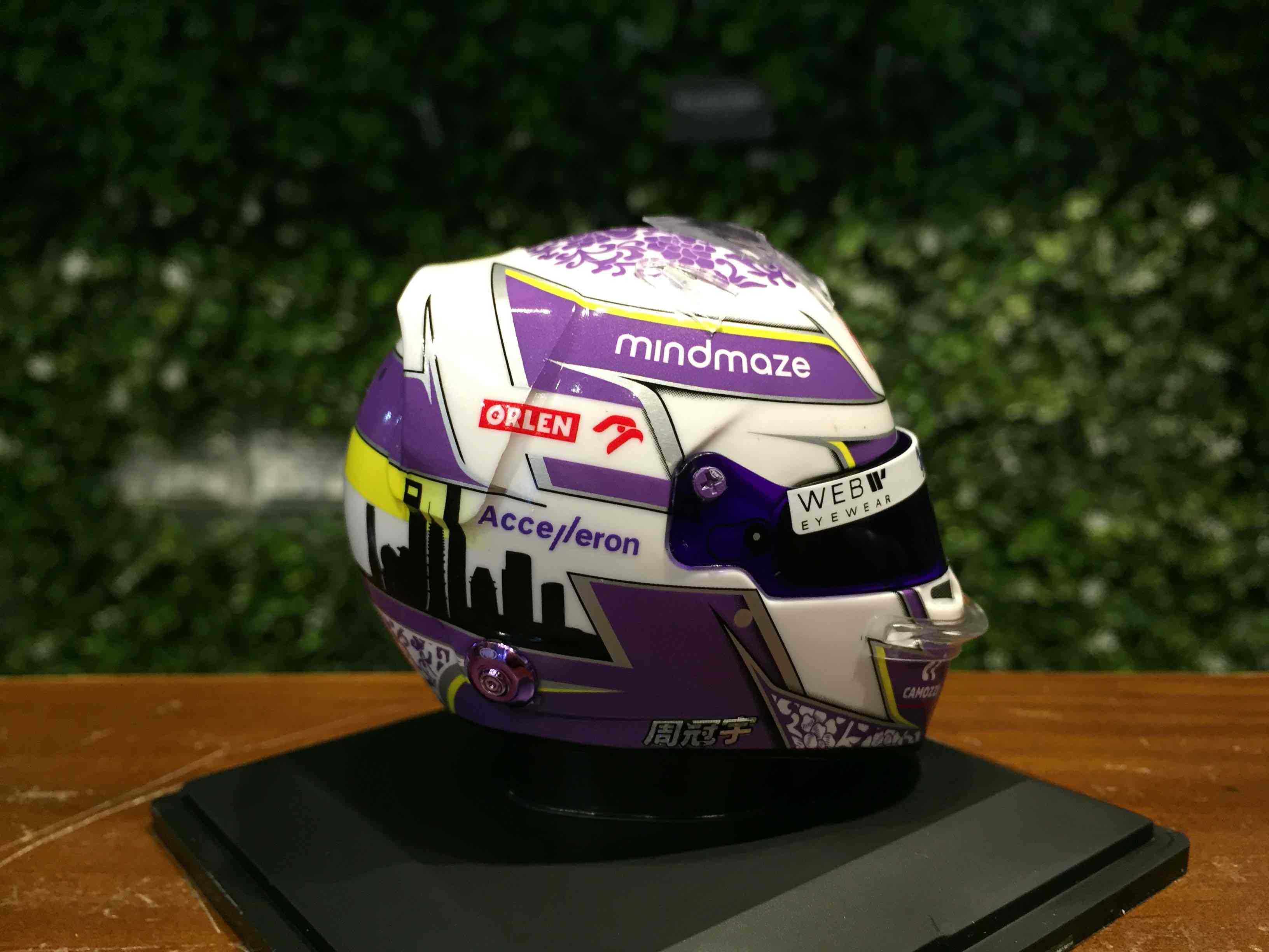 1/5 Spark Alfa Romeo C42 Zhou GuanYu Helmet 2022 5HF079【MGM】