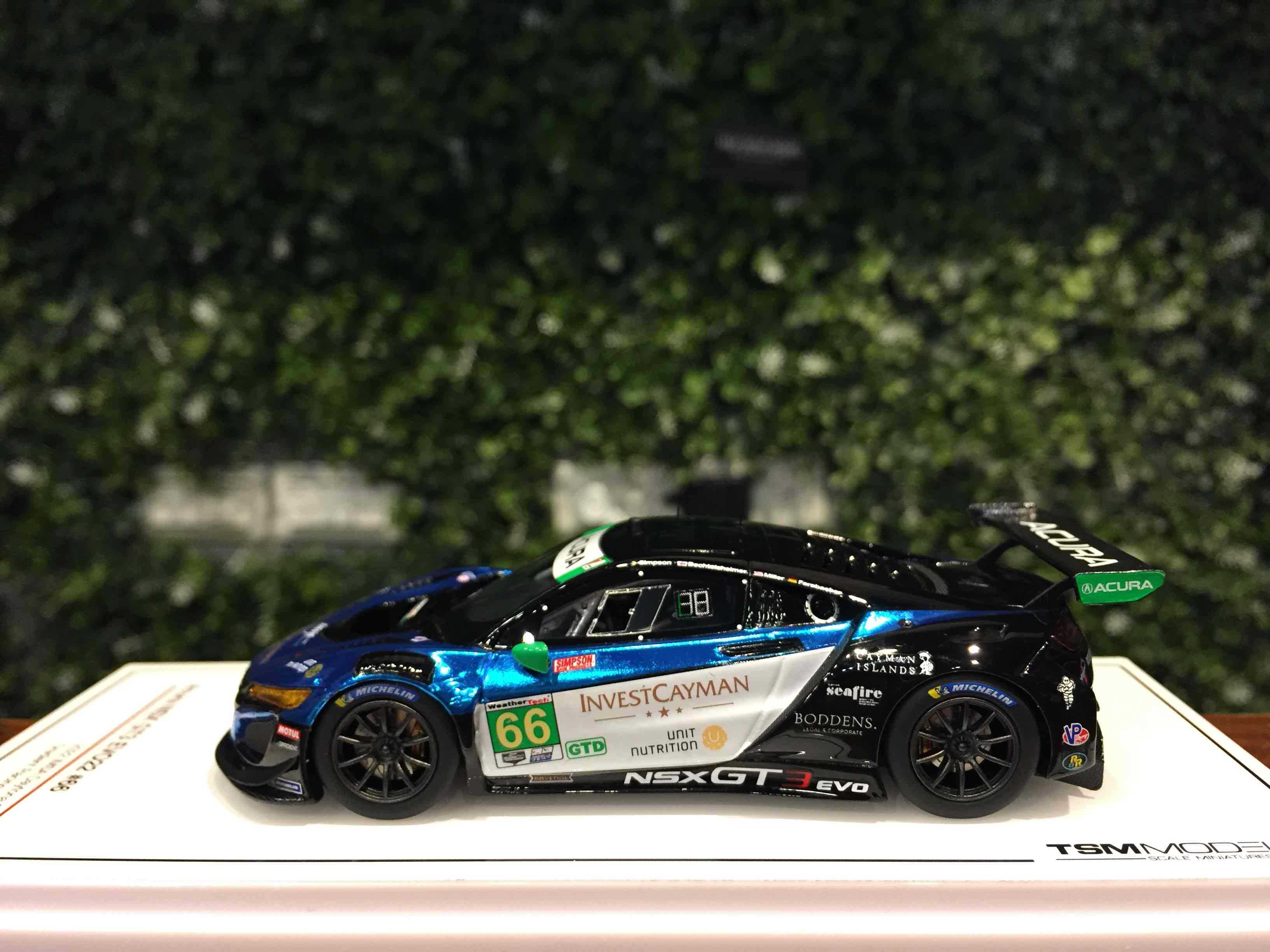 1/43 TSM Acura NSX GT3 EVO #66 IMSA 2022 TSM430681【MGM】