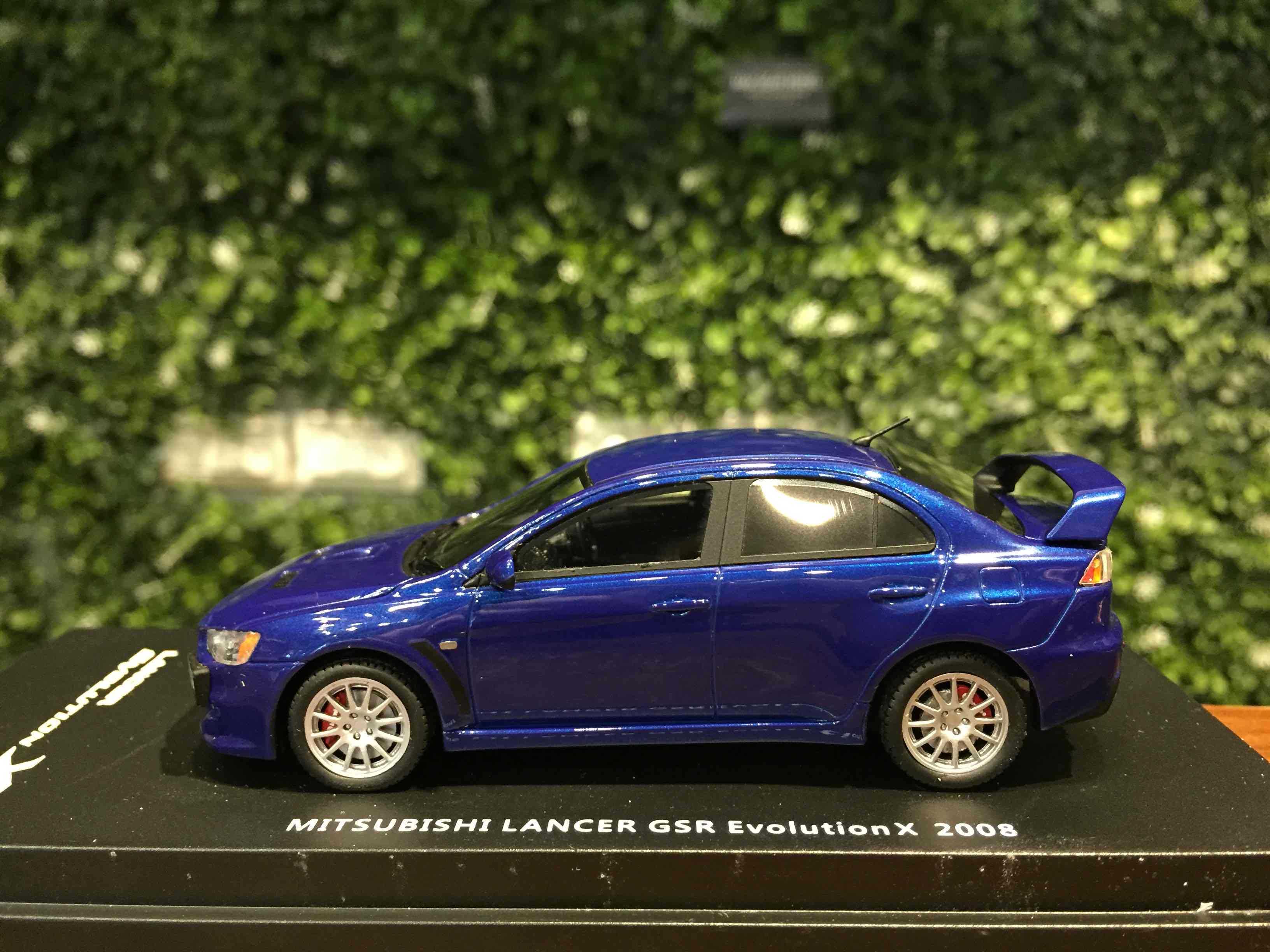 1/43 LAX Mitsubishi Lancer EVO X Cosmic BlueMica L43039【MGM】